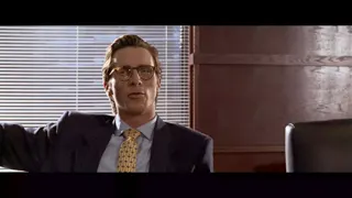 American Psycho - Business Card Scene at 00:08 — Bateman