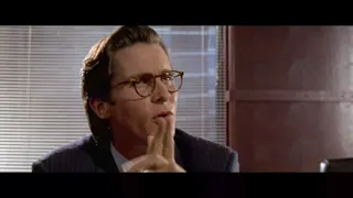 American Psycho - Business Card Scene at 00:53 — Bateman