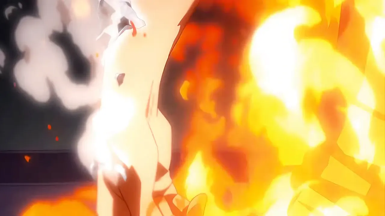 Deku vs Todoroki at 00:21 — Todoroki