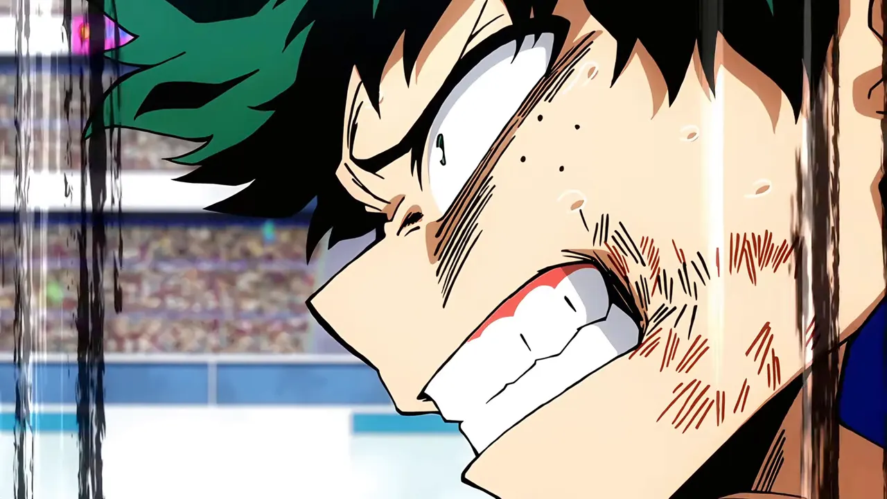 Deku vs Todoroki at 00:03 — Deku