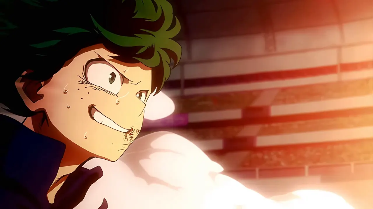 Deku vs Todoroki at 00:42 — Deku