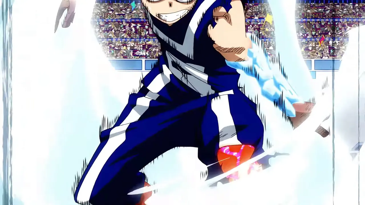 Deku vs Todoroki at 00:54 — Deku