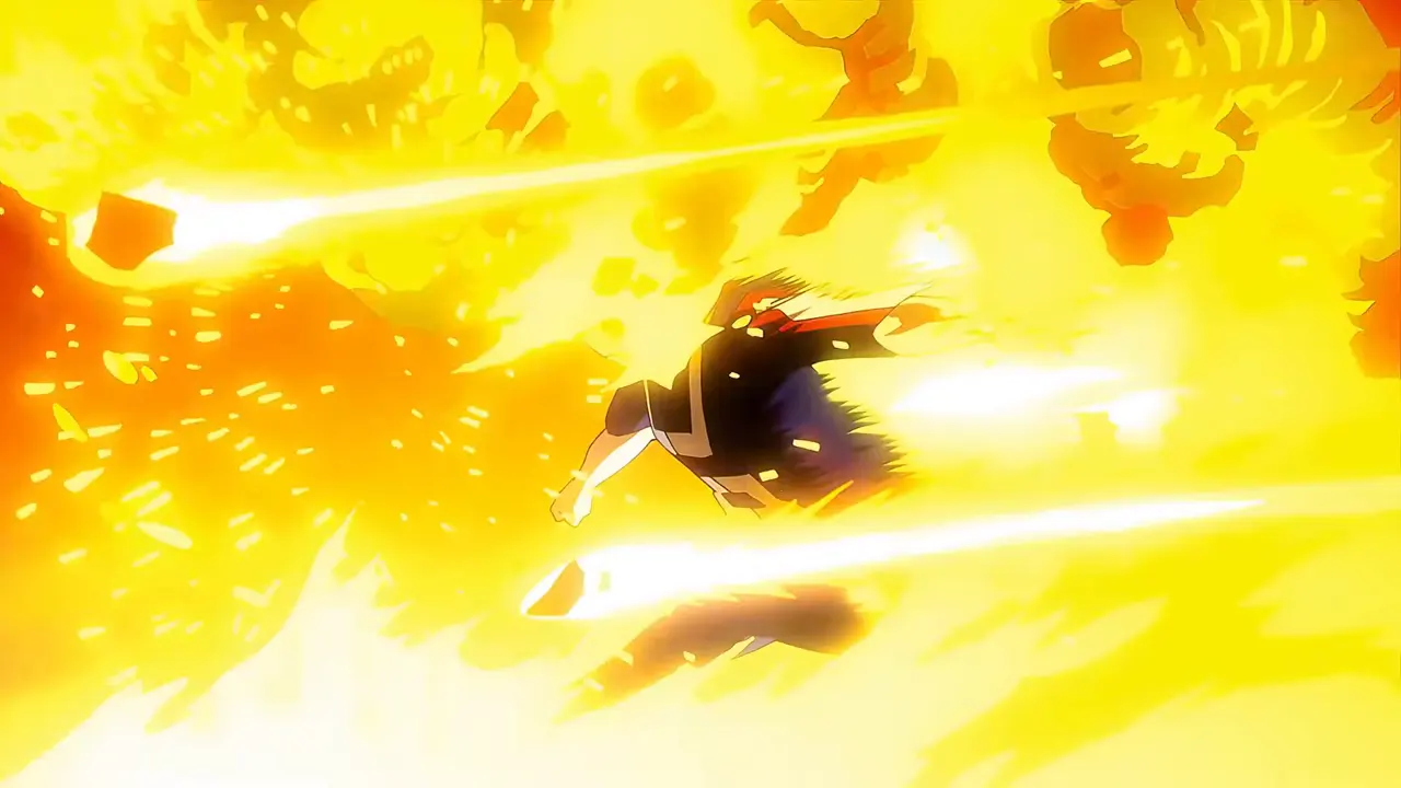 Deku vs Todoroki at 01:03 — Deku