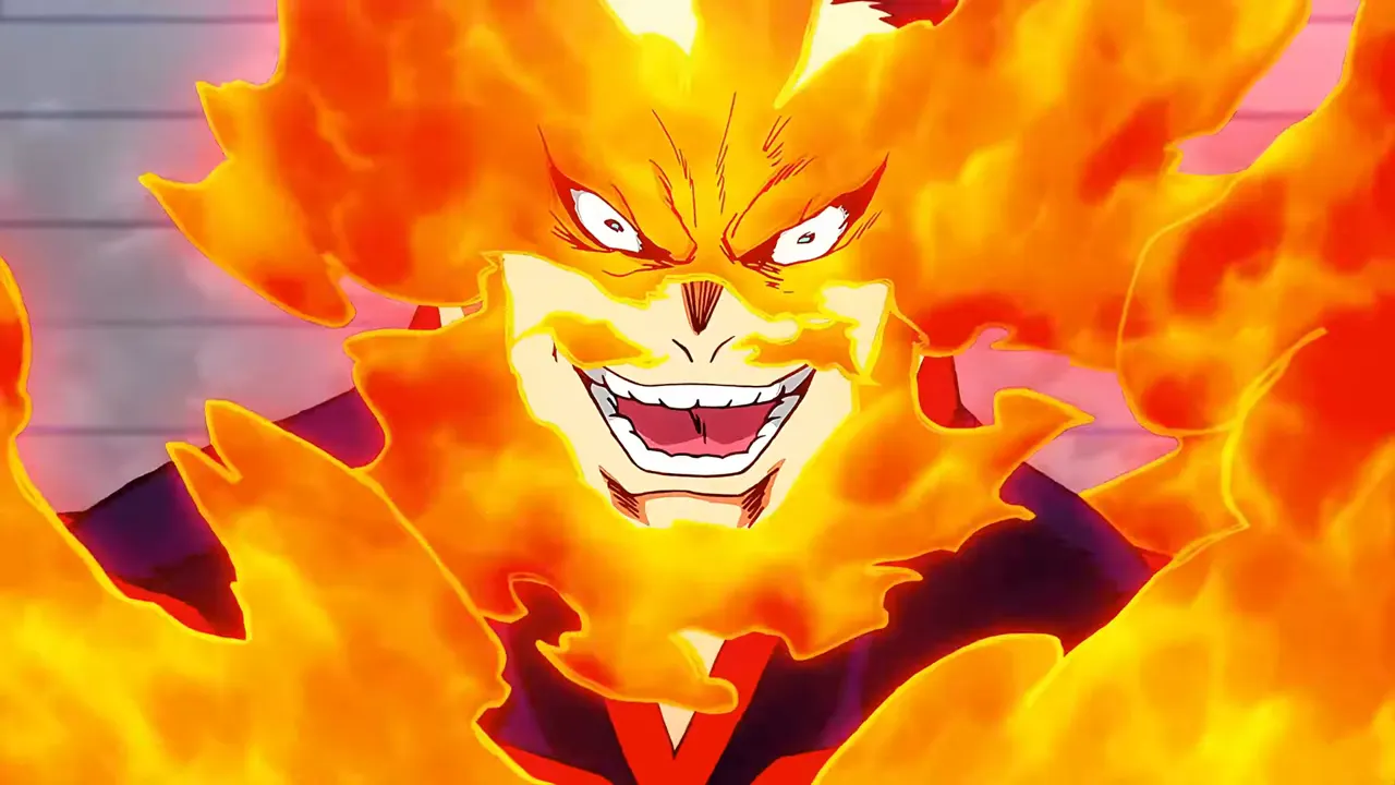 Deku vs Todoroki at 00:34 — Endeavor
