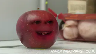 Annoying Orange at 00:35 — Apple