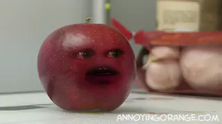 Annoying Orange at 01:00 — Apple