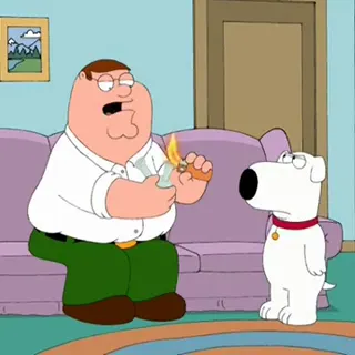 Family Guy - Peter Does Crack at 00:05 — Peter