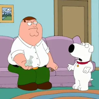 Family Guy - Peter Does Crack at 00:06 — Brian
