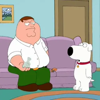 Family Guy - Peter Does Crack at 00:13 — Brian