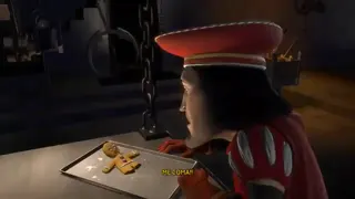 Shrek - Farquaad e o Biscoito (PT-BR) at 00:55 — Biscoito