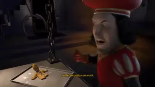 Shrek - Farquaad e o Biscoito (PT-BR) at 00:56 — Farquaad