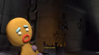 Shrek - Farquaad e o Biscoito (PT-BR) at 01:09 — Biscoito