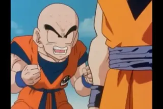Goku Gives Cell a Senzu Bean at 00:21 — Krillin
