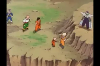 Goku Gives Cell a Senzu Bean at 00:25 — Goku