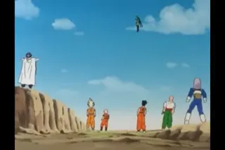 Goku Gives Cell a Senzu Bean at 00:51 — Cell