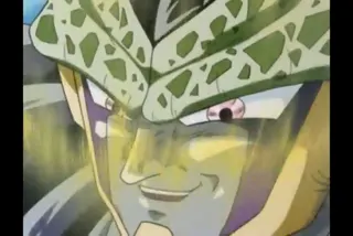 Goku Gives Cell a Senzu Bean at 01:10 — Cell