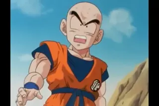 Goku Gives Cell a Senzu Bean at 01:14 — Krillin