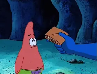 Its not my wallet - Spongebob at 00:15 — Man Ray