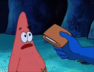 Its not my wallet - Spongebob at 00:24 — Patrick