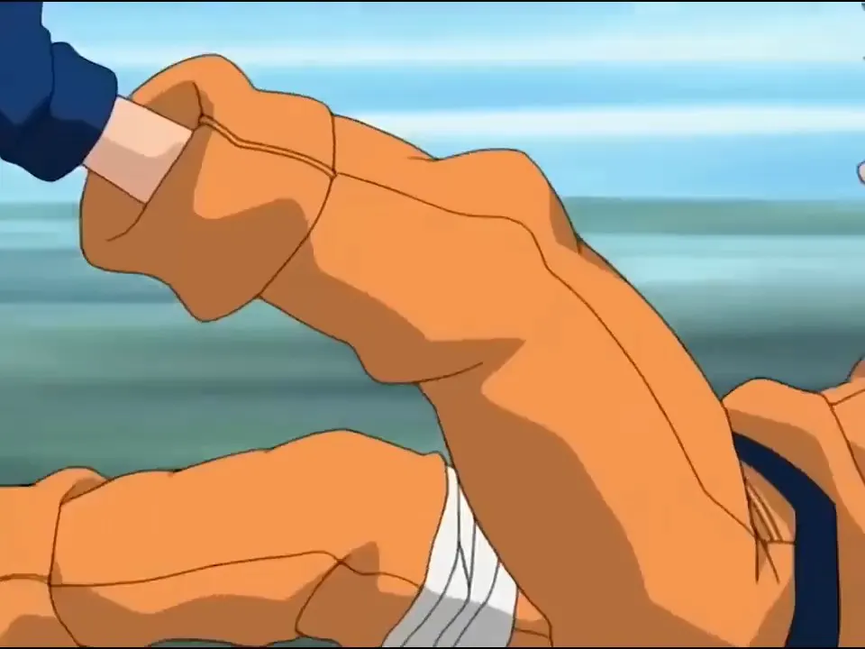 Naruto vs Sasuke on the hospital rooftop fight at 01:05 — naruto