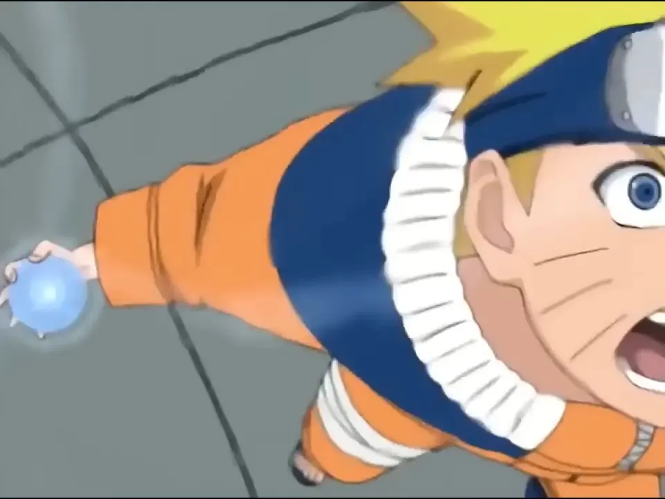 Naruto vs Sasuke on the hospital rooftop fight at 01:40 — naruto