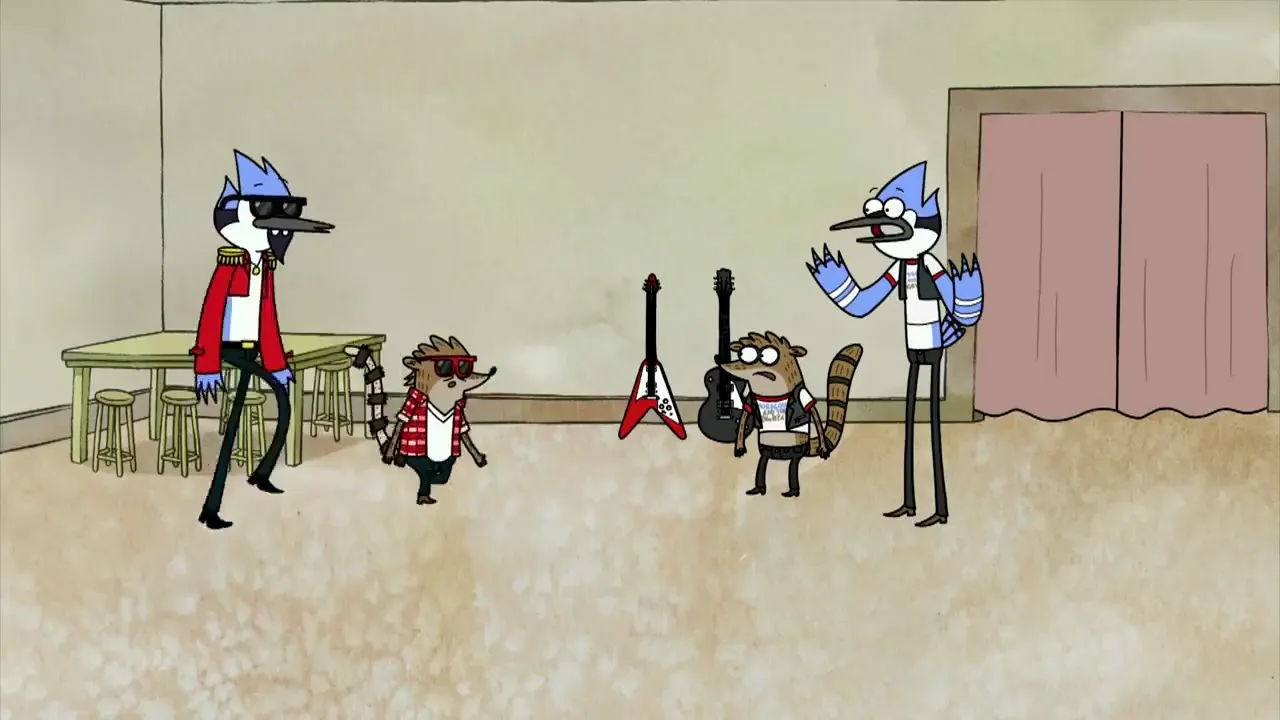 Regular Show - Baby lets just party tonight at 00:27 — Mordecai