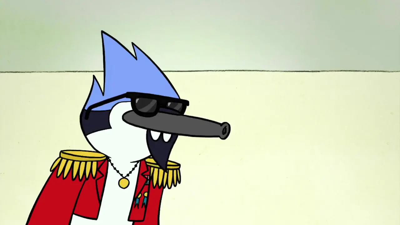 Regular Show - Baby lets just party tonight at 00:28 — Future Mordecai
