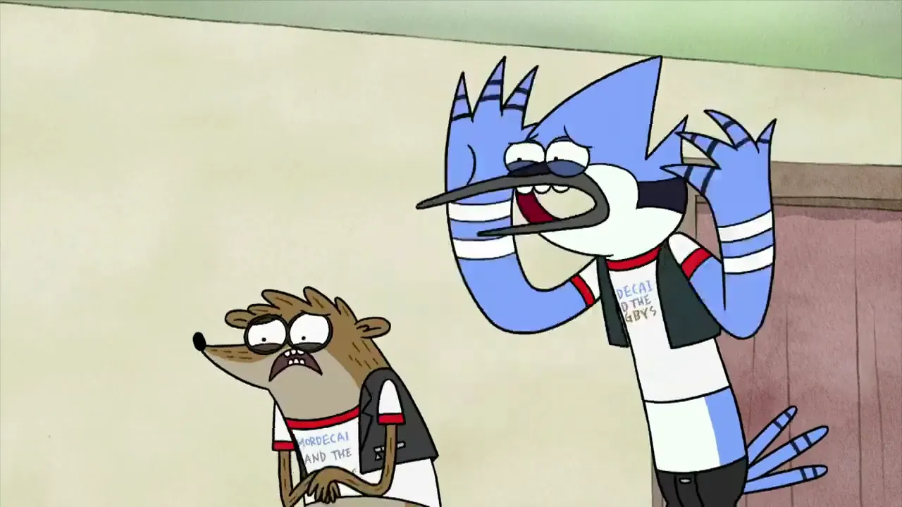 Regular Show - Baby lets just party tonight at 00:32 — Mordecai