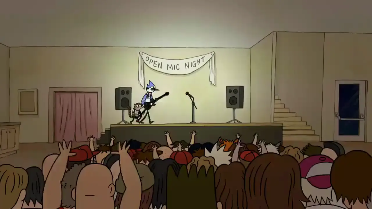 Regular Show - Baby lets just party tonight at 00:39 — Crowd
