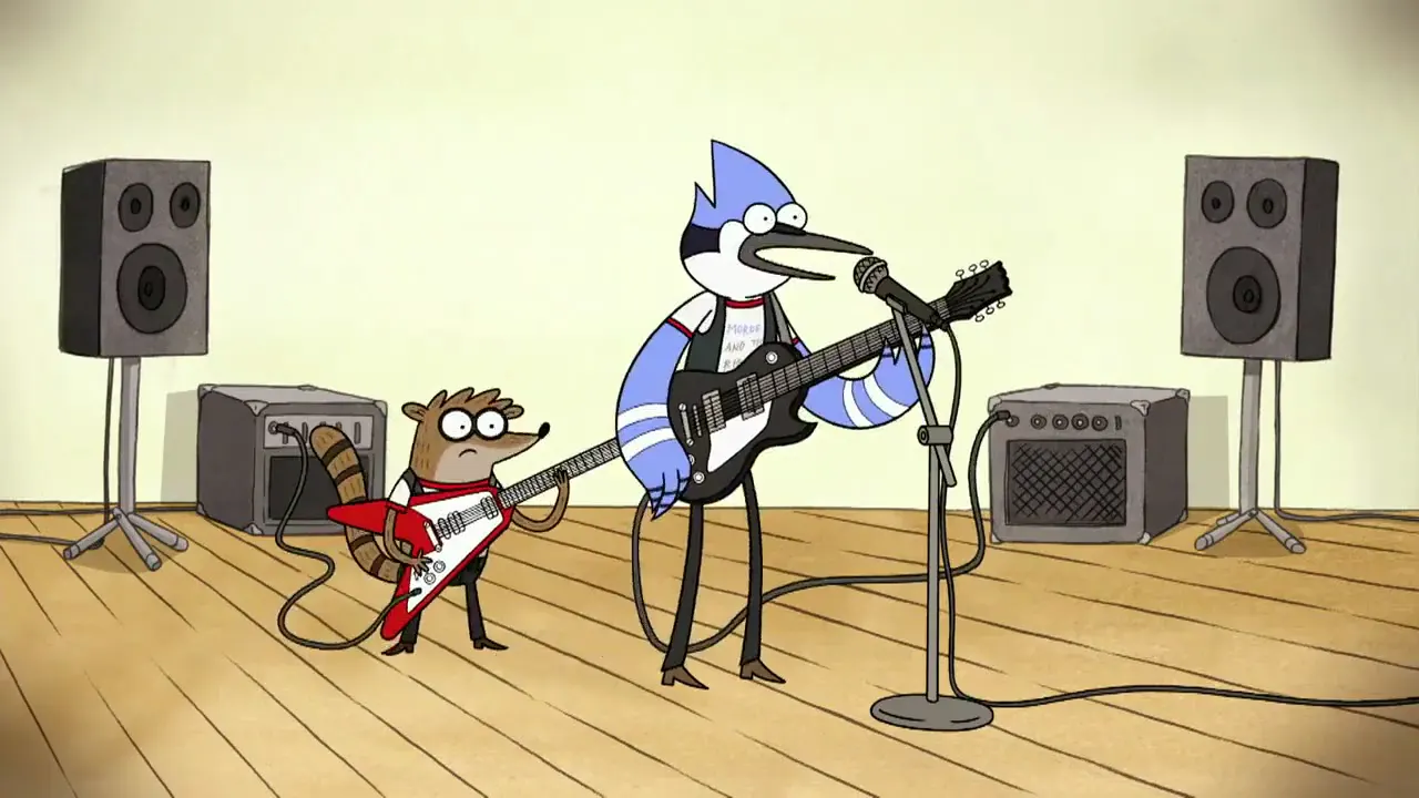 Regular Show - Baby lets just party tonight at 00:44 — Mordecai