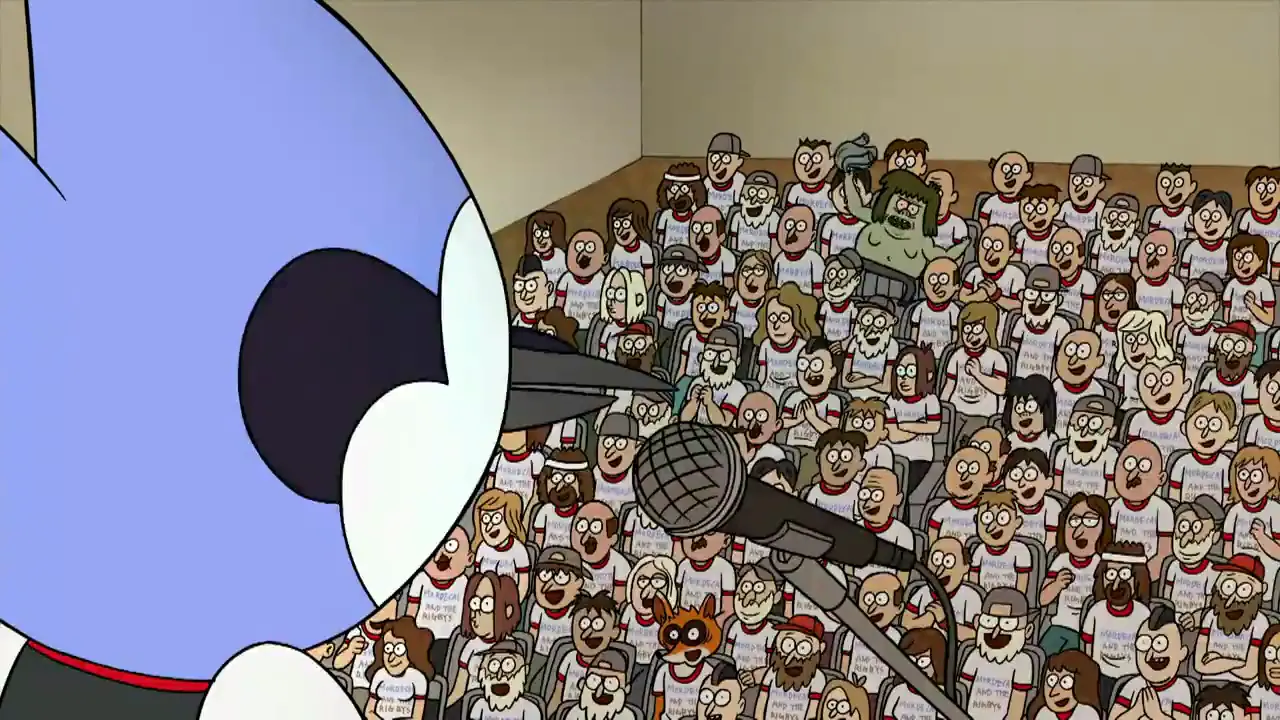 Regular Show - Baby lets just party tonight at 00:45 — Muscle Man