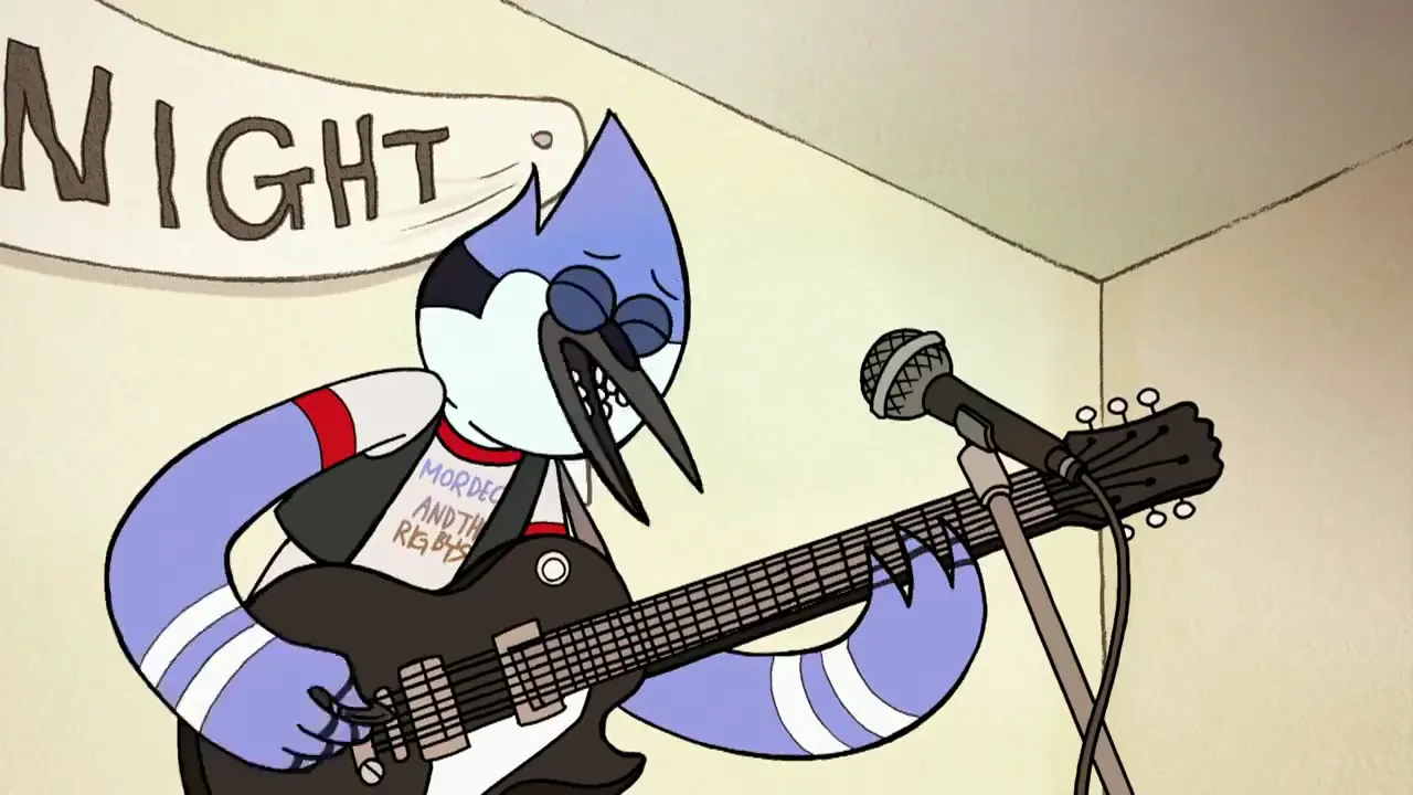 Regular Show - Baby lets just party tonight at 01:08 — Mordecai