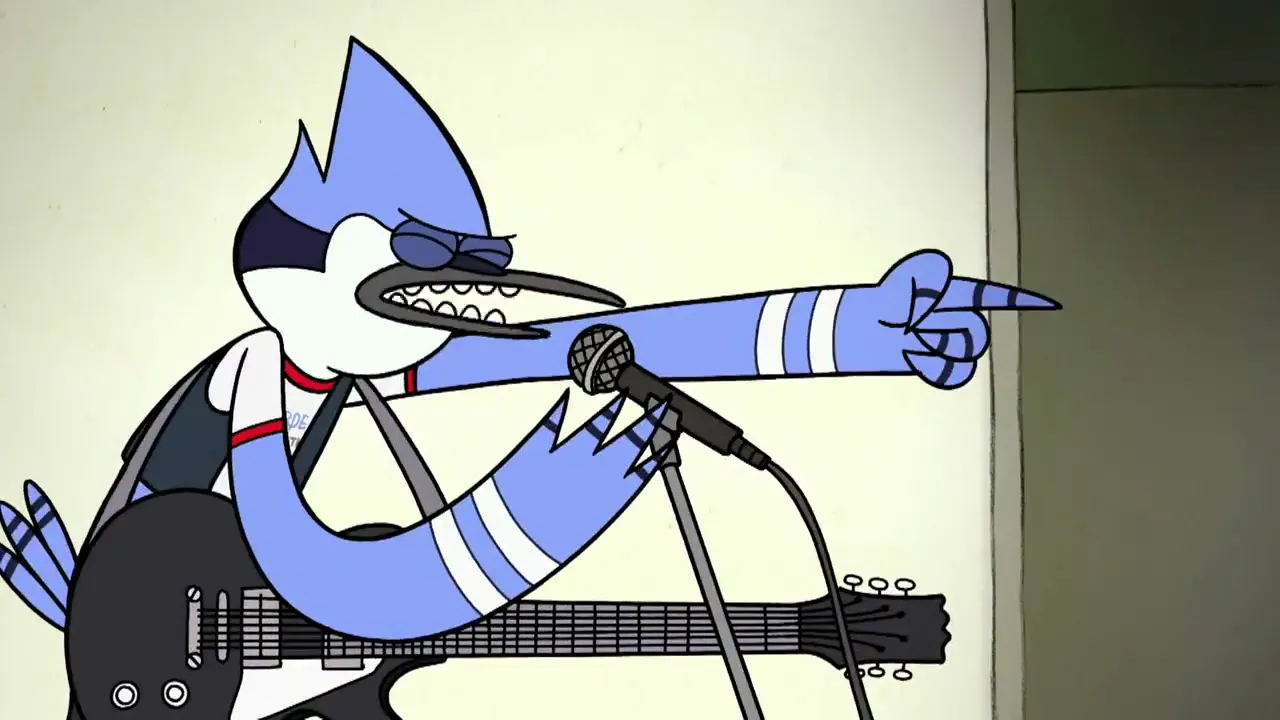 Regular Show - Baby lets just party tonight at 01:17 — Mordecai