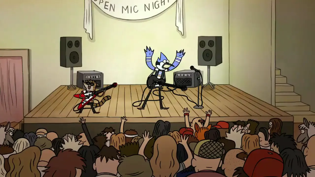 Regular Show - Baby lets just party tonight at 02:00 — Mordecai