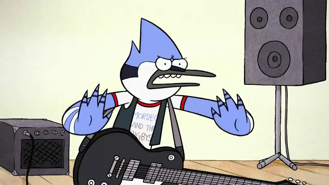 Regular Show - Baby lets just party tonight at 02:04 — Mordecai