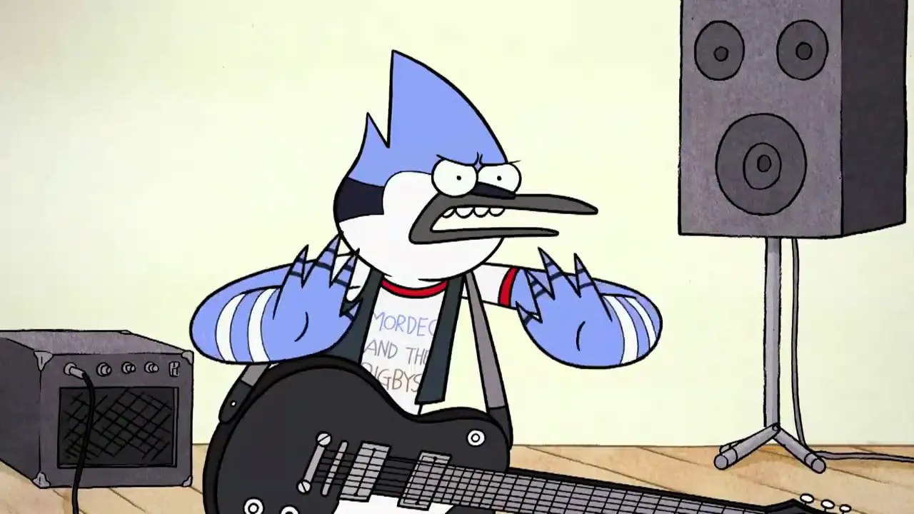 Regular Show - Baby lets just party tonight at 02:04 — Mordecai