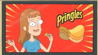 Rick and Morty pringles ad at 00:00 — Ad guy