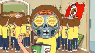 Rick and Morty pringles ad at 00:28 — Rick