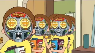 Rick and Morty pringles ad at 00:23 — Robot Morty