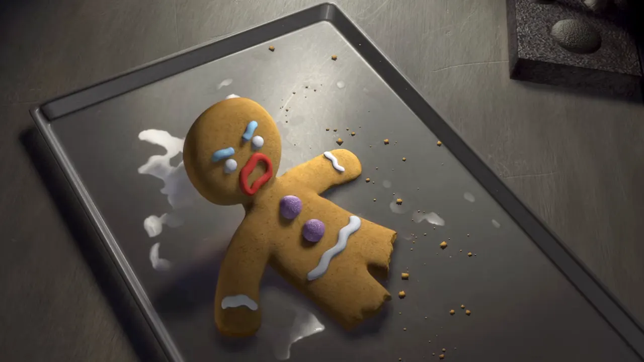 Shrek 1 - Muffin Man at 00:25 — Gingerbread Man