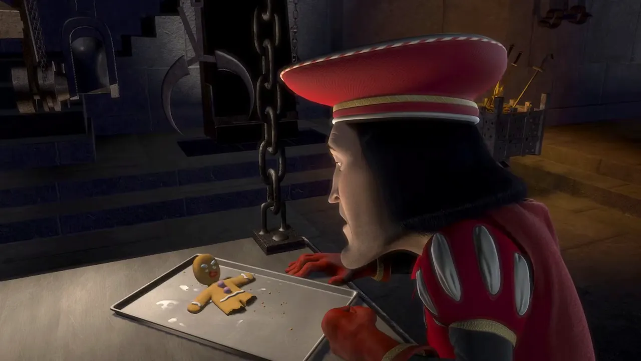 Shrek 1 - Muffin Man at 00:35 — Gingerbread Man