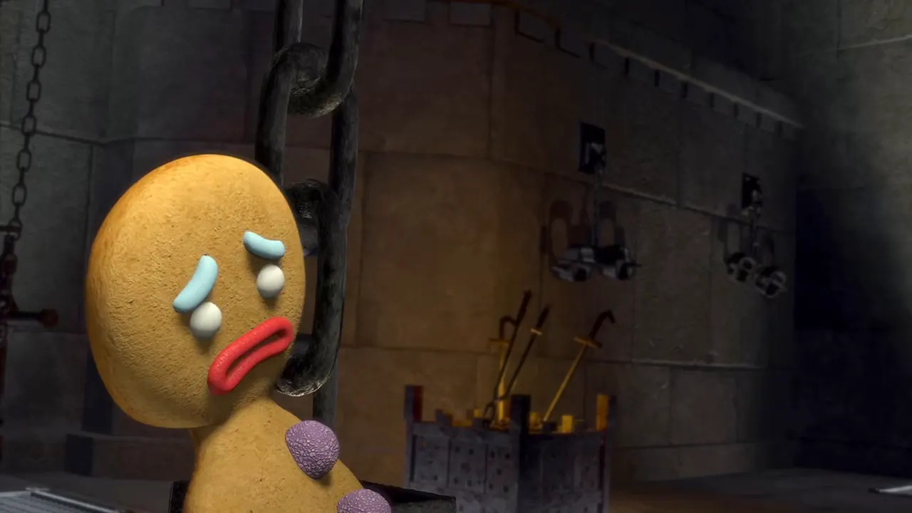 Shrek 1 - Muffin Man at 00:50 — Gingerbread Man