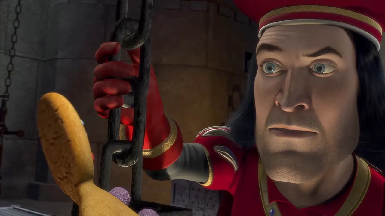 Shrek 1 - Muffin Man at 00:56 — Gingerbread Man