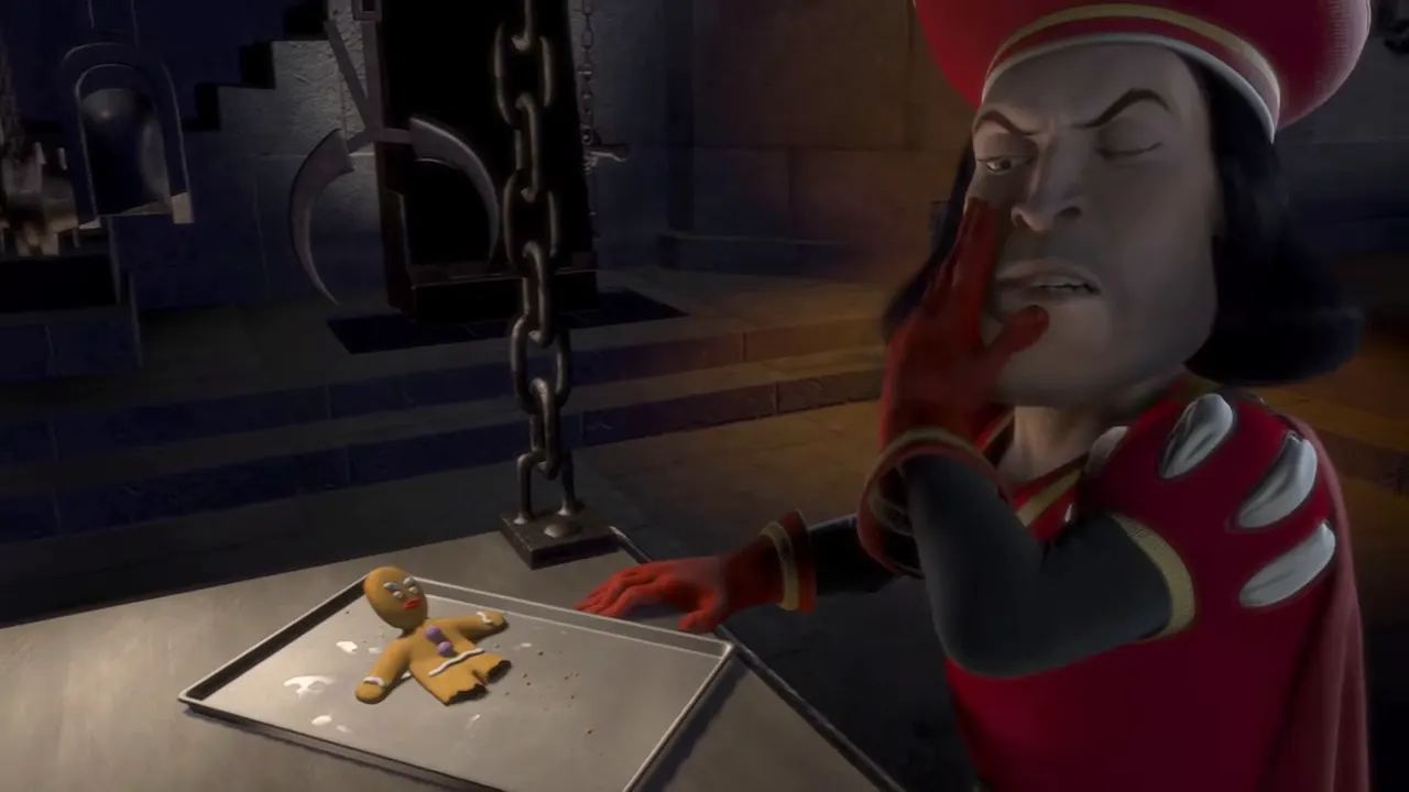 Shrek 1 - Muffin Man at 00:36 — Lord Farquaad