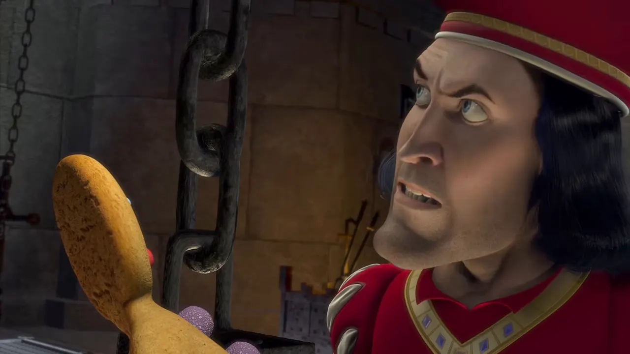 Shrek 1 - Muffin Man at 00:57 — Lord Farquaad