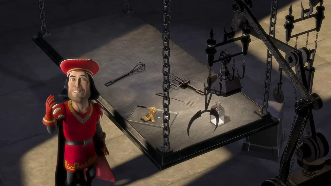 Shrek 1 - Muffin Man at 01:12 — Lord Farquaad