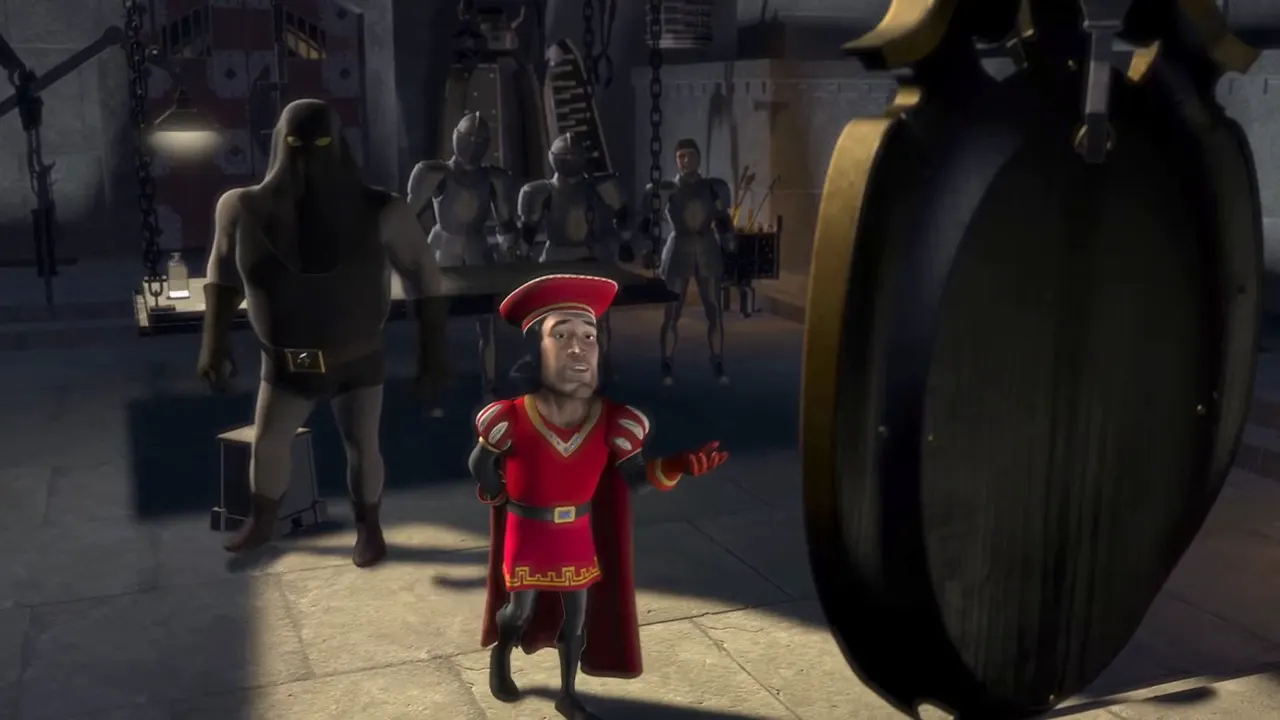 Shrek 1 - Muffin Man at 01:37 — Lord Farquaad