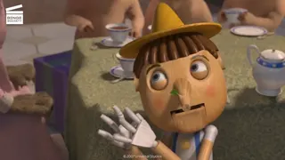 Shrek the Third Pinocchio tries to lie at 01:39 — Pinocchio