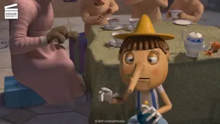 Shrek the Third Pinocchio tries to lie at 02:00 — Pinocchio