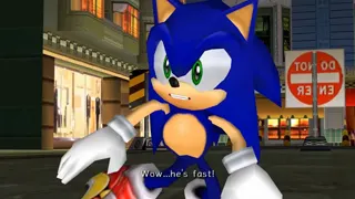 Sonic Adventure 2 — Sonic Meets Shadow at 00:50 — Sonic the Hedgehog